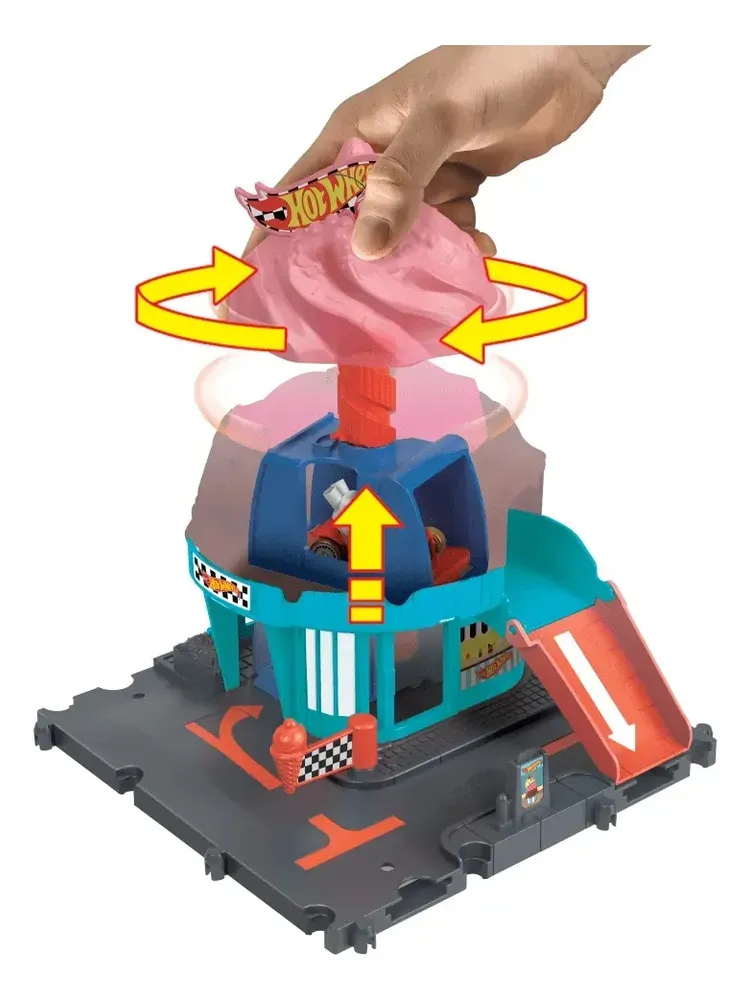 Pista de brinquedo Hot Wheels City Sorveteria da Mattel