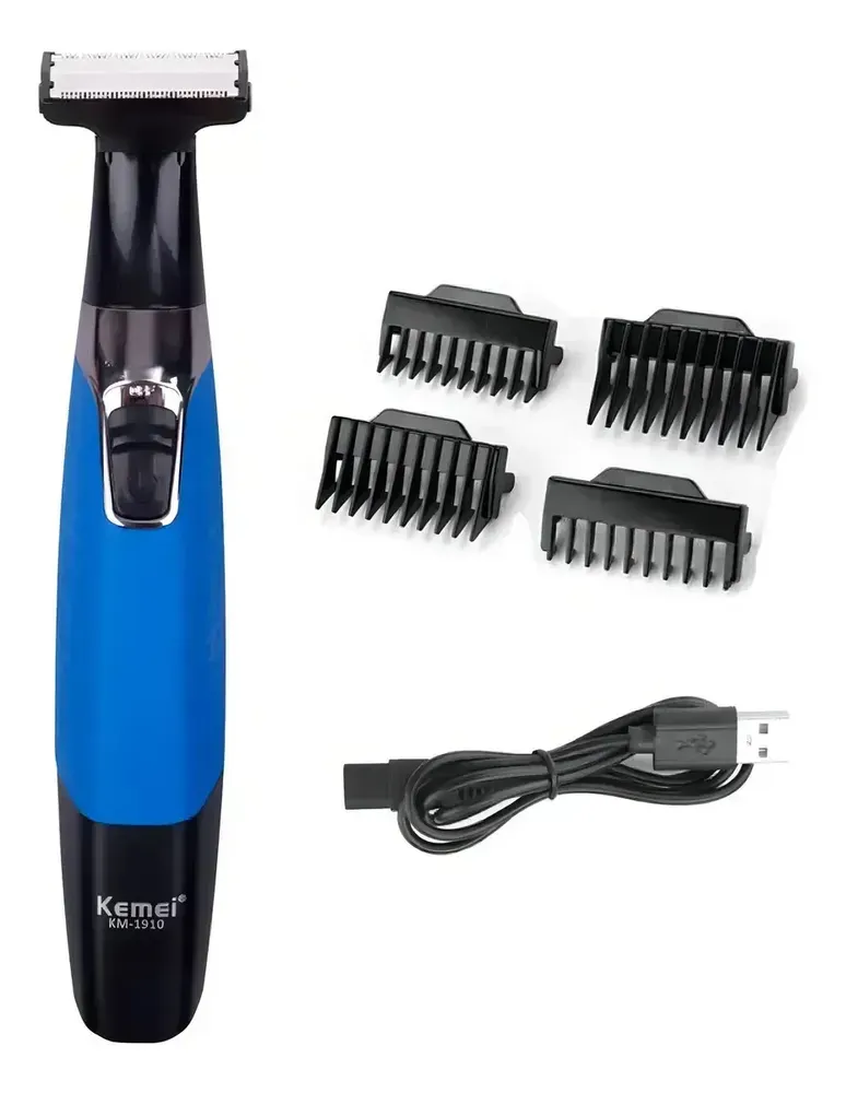 Barbeador elétrico Kemei 1910 preto