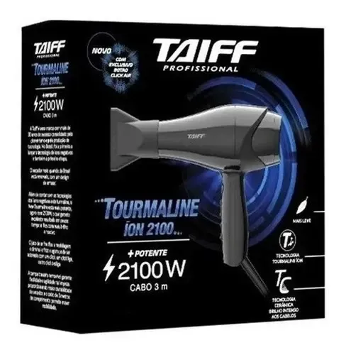 Secador de cabelo Taiff Tourmaline preto